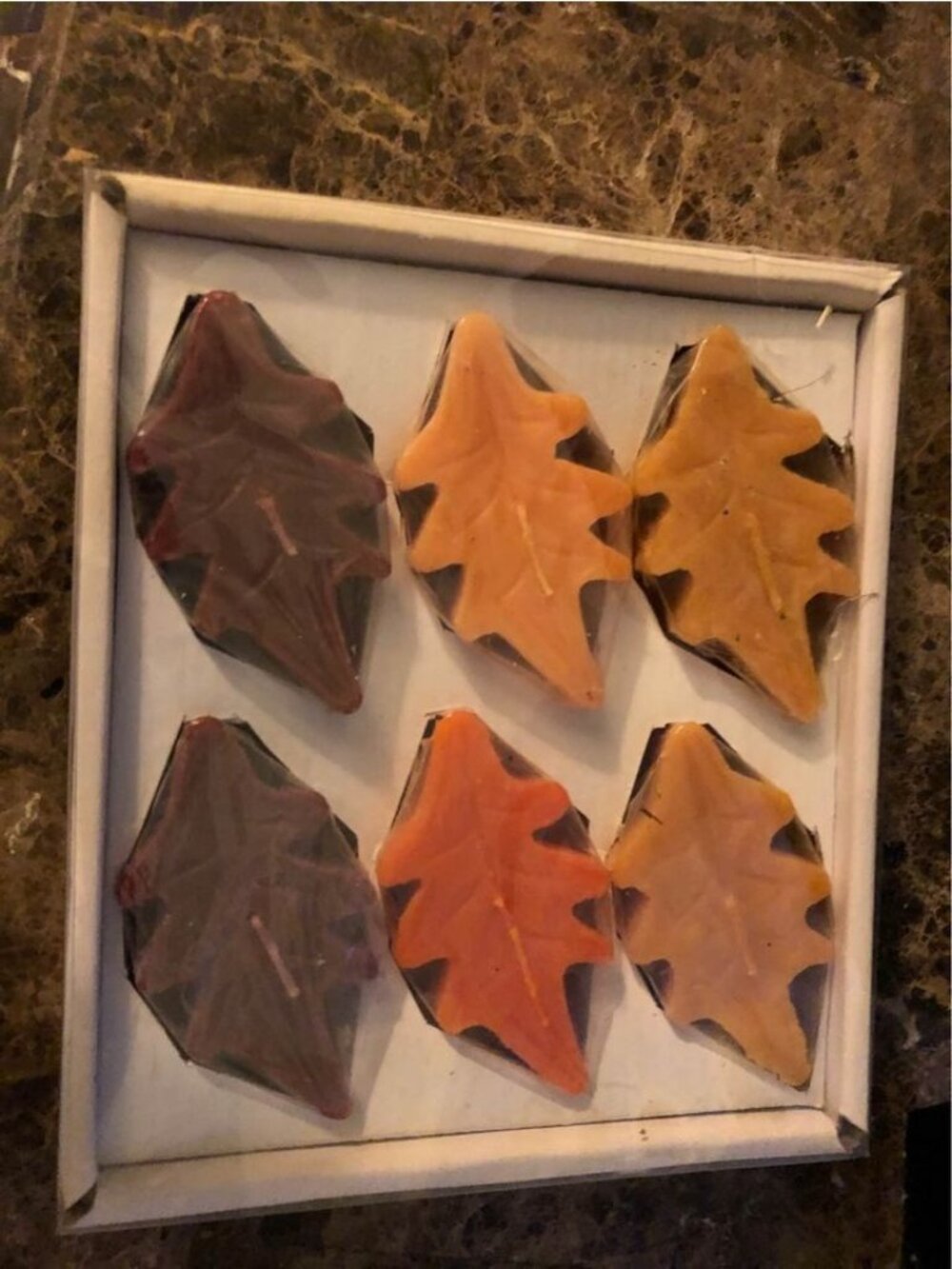 Hallmark Leaf Votive Candles